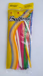 ASIYUHY 260 Long Balloons – 100 Pack Twisting Animal Balloons in Assorted Colors