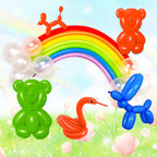 ASIYUHY 260 Long Red Balloons – 100 Pack, Durable Twistable Latex for Animal Shapes