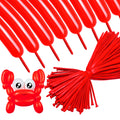 ASIYUHY 260 Long Red Balloons – 100 Pack, Durable Twistable Latex for Animal Shapes