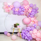ASIYUHY Pink & Purple Balloons 100 Pack | 12 Inch Latex Party Decor