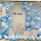 ASIYUHY Pastel Blue Latex Balloons - 100 Pack, 12 inch for Baby Shower, Birthday, Gender Reveal