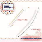 ASIYUHY 260 Clear Long Balloons – 100 Pack Thick Latex for DIY Animal Balloons, Party Decor
