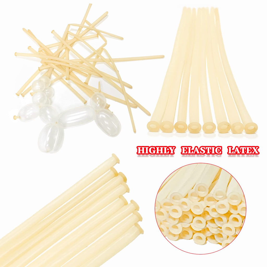 ASIYUHY 260 Clear Long Balloons – 100 Pack Thick Latex for DIY Animal Balloons, Party Decor