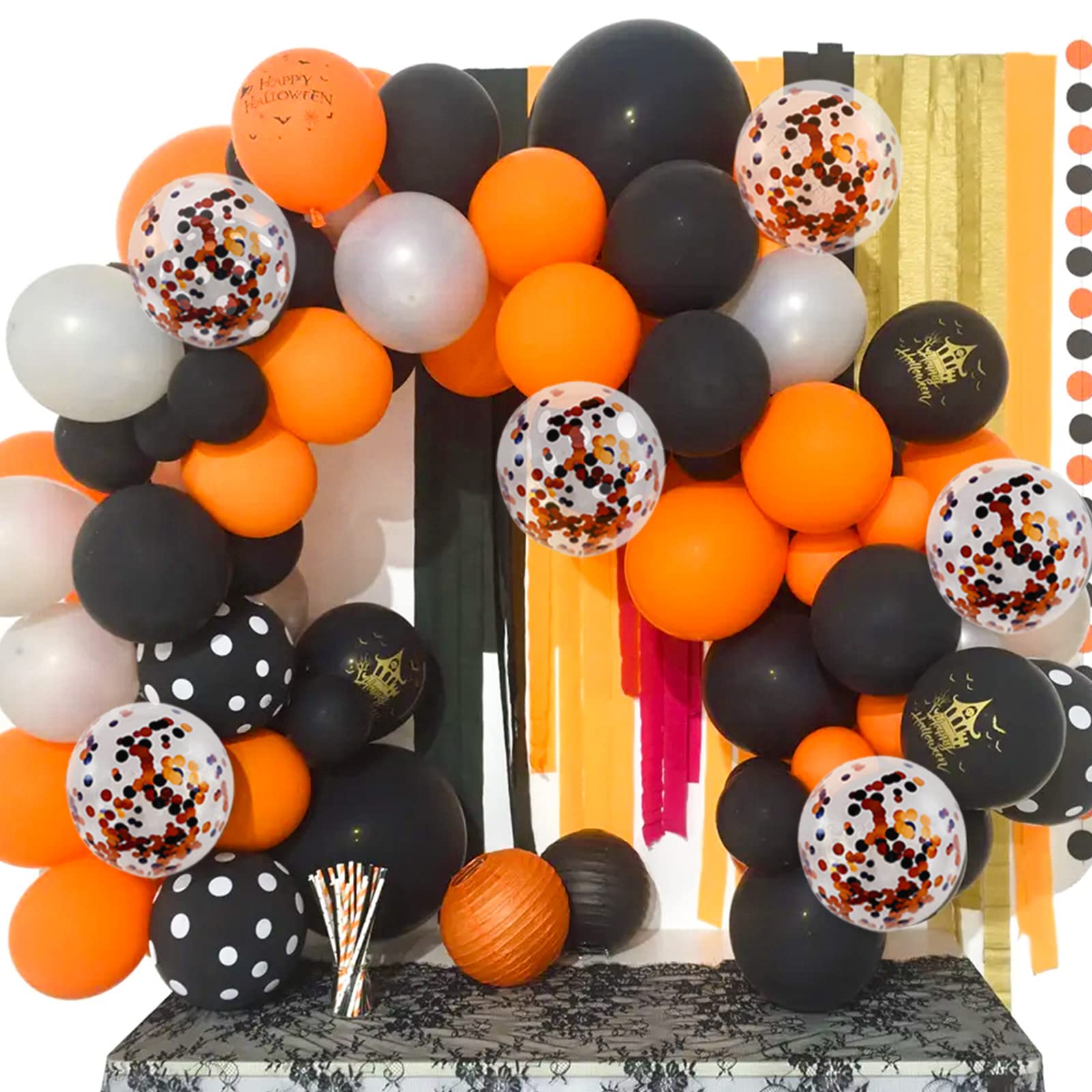 ASIYUHY Orange Balloons 100 Pack 12-inch Thick Latex – Halloween & Party Decor