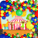 ASIYUHY 100 Pack 12 Inch Matte Latex Balloons – Red Blue Green Yellow for Carnival Birthday Baby Shower Balloon Arch