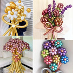 ASIYUHY Metallic 260 Gold Long Balloons Chrome — 100 Pack for DIY Animal Shapes, Weddings & Parties