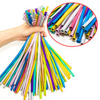 ASIYUHY Metallic 260 Long Balloons – 100 Pack Multicolor Twisting Animals
