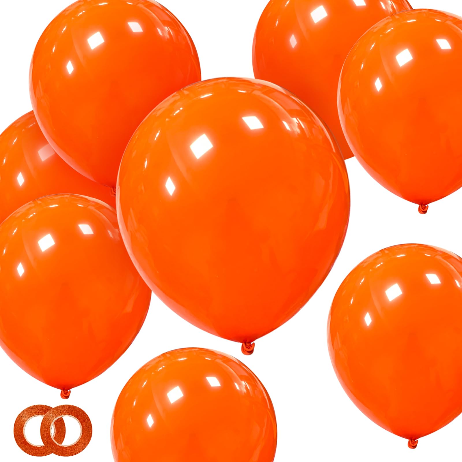 ASIYUHY Orange Balloons 100 Pack 12-inch Thick Latex – Halloween & Party Decor
