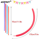 ASIYUHY Pastel 260 Long Balloons Pack — 100 Count for DIY Animal Shapes