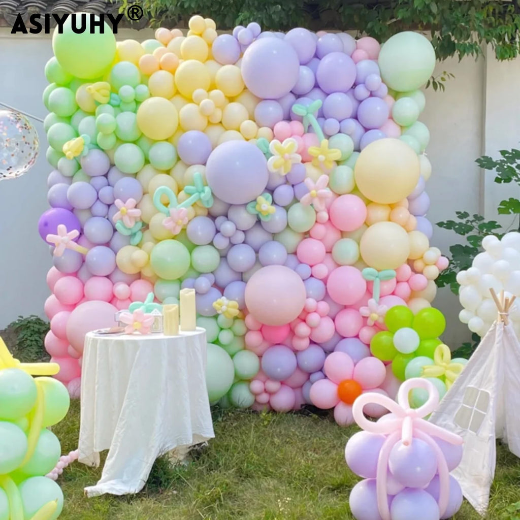 ASIYUHY Pastel Balloons – 100 Pack 12 Inch Latex Party Balloons for Birthday, Baby Shower, Wedding