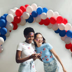 ASIYUHY Red White and Blue Latex Balloons 100 Pack for 4th of July & Patriotic Celebrations