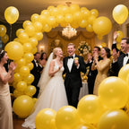 ASIYUHY Yellow Balloon Pack – 100 x 12in Latex Balloons for Party Decor