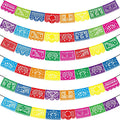 Asoulin 6PCS Papel Picado Fiesta Banners – Dia de Muertos & Cinco de Mayo Decor