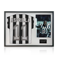 Faustino Asprilla Signed Newcastle United Shirt Classic Frame.