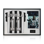 Faustino Asprilla Signed Newcastle United Shirt Classic Frame.