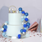 ASTARON 50 Pcs Ball Cake Toppers Blue Series – Foam Ball Decorations for Cakes & Parties