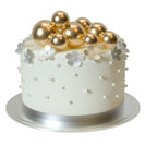 ASTARON Gold Ball Cake Topper Decorations – 20 Pcs Ready-to-Use Party Picks