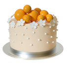 ASTARON 20 Pcs Orange Ball Cake Toppers – Mini Balloon Style Decorations