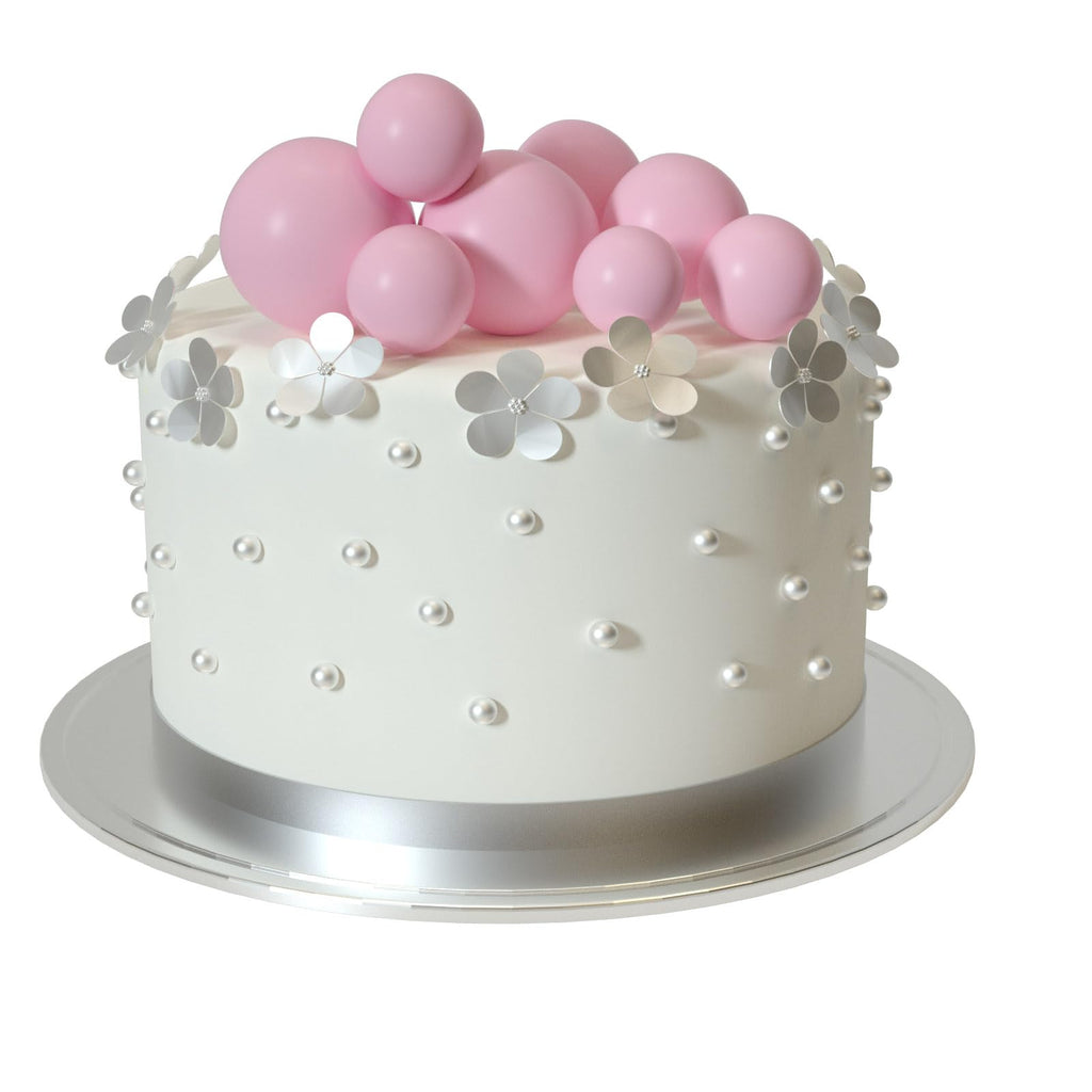 ASTARON 20 Pcs Light Pink Ball Cake Toppers – Easy Cake Decorations