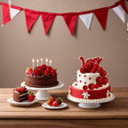ASTARON 20 Pcs Red Ball Cake Topper Decorations – Mini Balloon Cake Picks for Parties