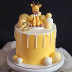 ASTARON 20-Pack Yellow Ball Cake Toppers – Ready-to-Use Mini Balloons for Cakes