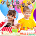 Atiloy Cat Face Birthday Banner Garland – Cute Cat Theme Party Decor for Kids