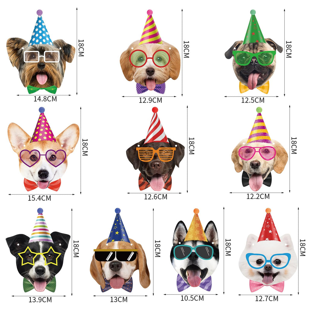 Atiloy Dog Birthday Banner – Puppy Party Garland with Dog Faces | Kids Party Decor