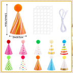 Atiloy 10-Pcs Colorful Mini Party Hats for Stuffed Animals, Pets & Baby
