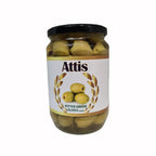 Attis Premium Mediterranean Pitted Green Olives Jar 720ml