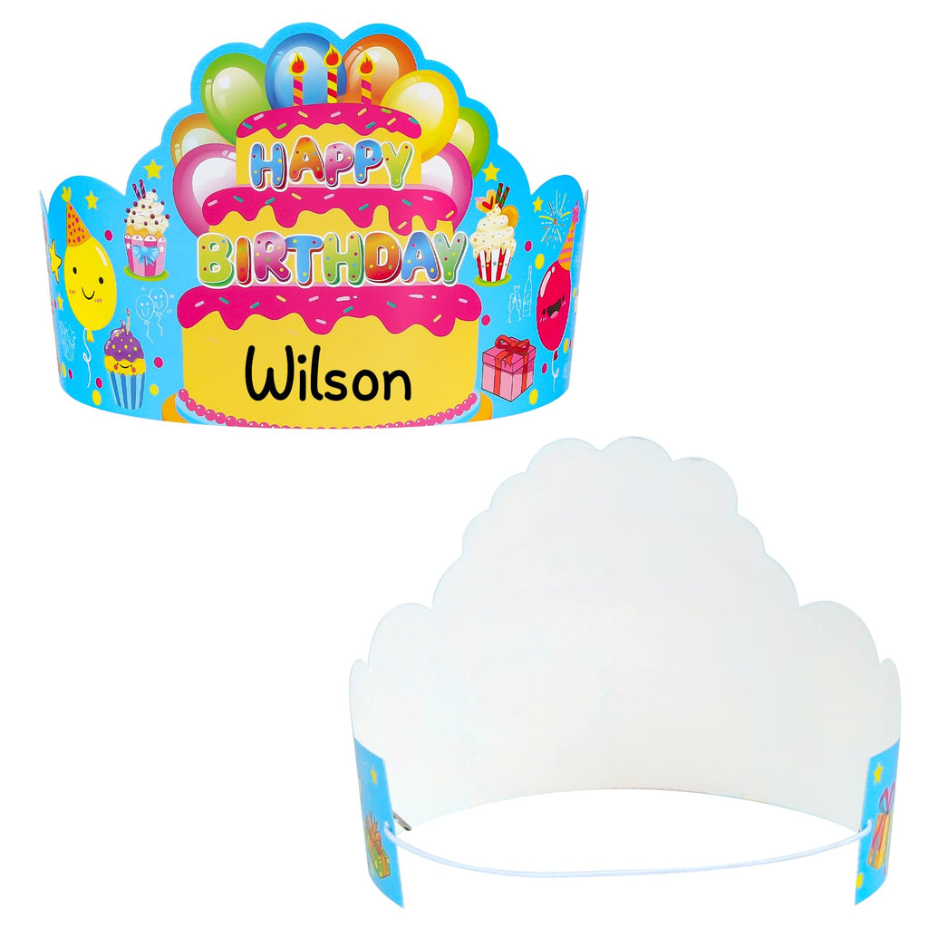 AUGTHEEP 36-Kid Birthday Crowns Pack – Colorful Classroom Party Hats