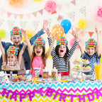 AUGTHEEP 36-Kid Birthday Crowns Pack – Colorful Classroom Party Hats