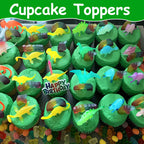 AugToy 48Pcs Glow-in-Dark Mini Dinosaurs - Party Favors, Cupcake Toppers & Classroom Prizes