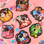 Aurdox 28-Pack Galaxy Slime Valentines Classroom Gifts – Non-Candy Cards & Party Favors