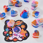Aurdox 28-Pack Galaxy Slime Valentines Classroom Gifts – Non-Candy Cards & Party Favors