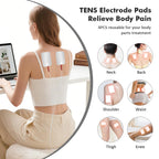 Auxoliev EMS Foot Massager for Neuropathy — 25 Modes, 99 Intensities, 4 TENS Pads, FSA Eligible