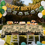 Avezano 3-Pack Camo Birthday Tablecloths | 108x54 in Military Theme Party Decor