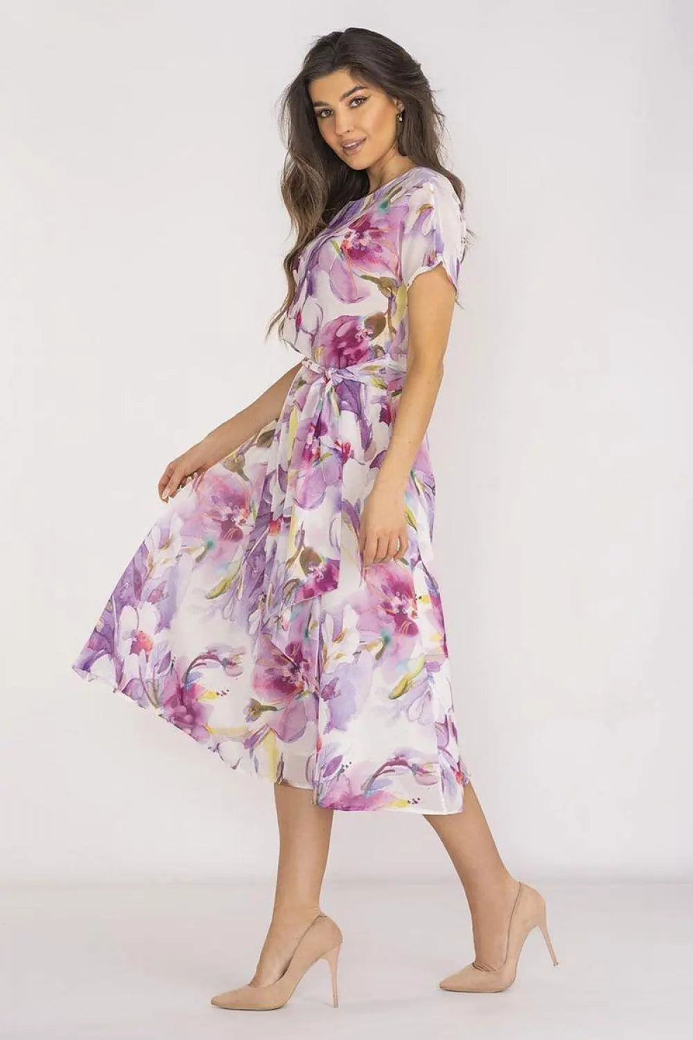 awama chiffon daydress with elastic lining
