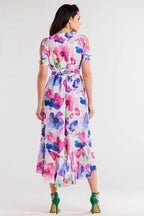 awama chiffon daydress with elastic lining, envelope, asymmetrical