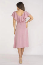 awama extremely elegant and feminine midi length daydress