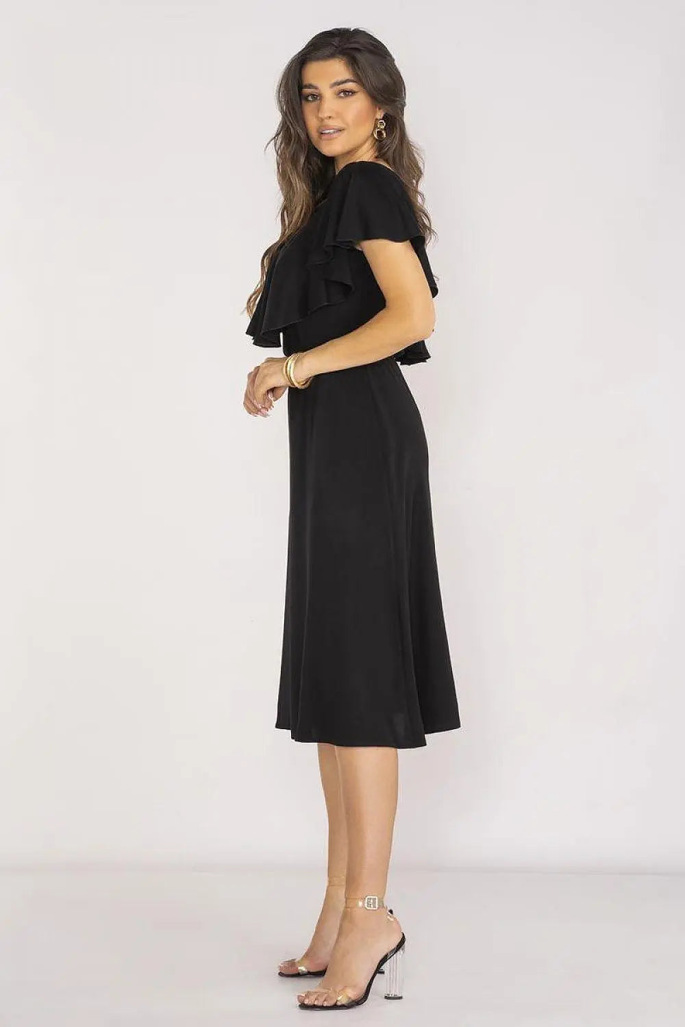 awama extremely elegant and feminine midi length daydress