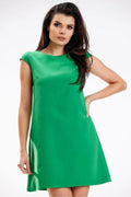 Awama short sleeves elegant mini dress