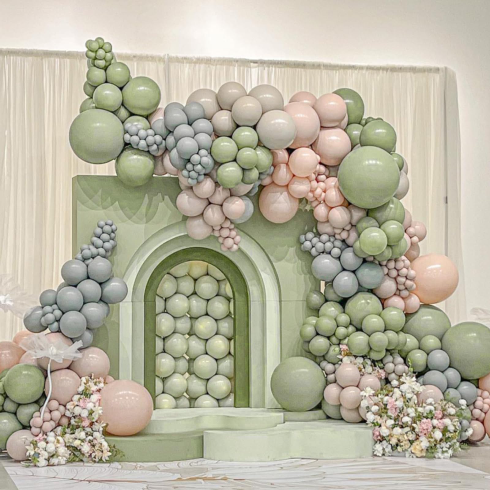 Sage Green Balloons 12in – 50ct Dusty Green Party Balloons for Weddings & Celebrations | awenztech