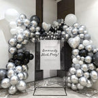 Awenztech Metallic Silver Balloons 12 Inch – 50-Pack Chrome Latex Party Balloons