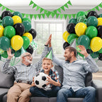 Awenztech 60pc Tractor Balloons Kit 12in Green Black Yellow for Baby Showers & Farm Parties