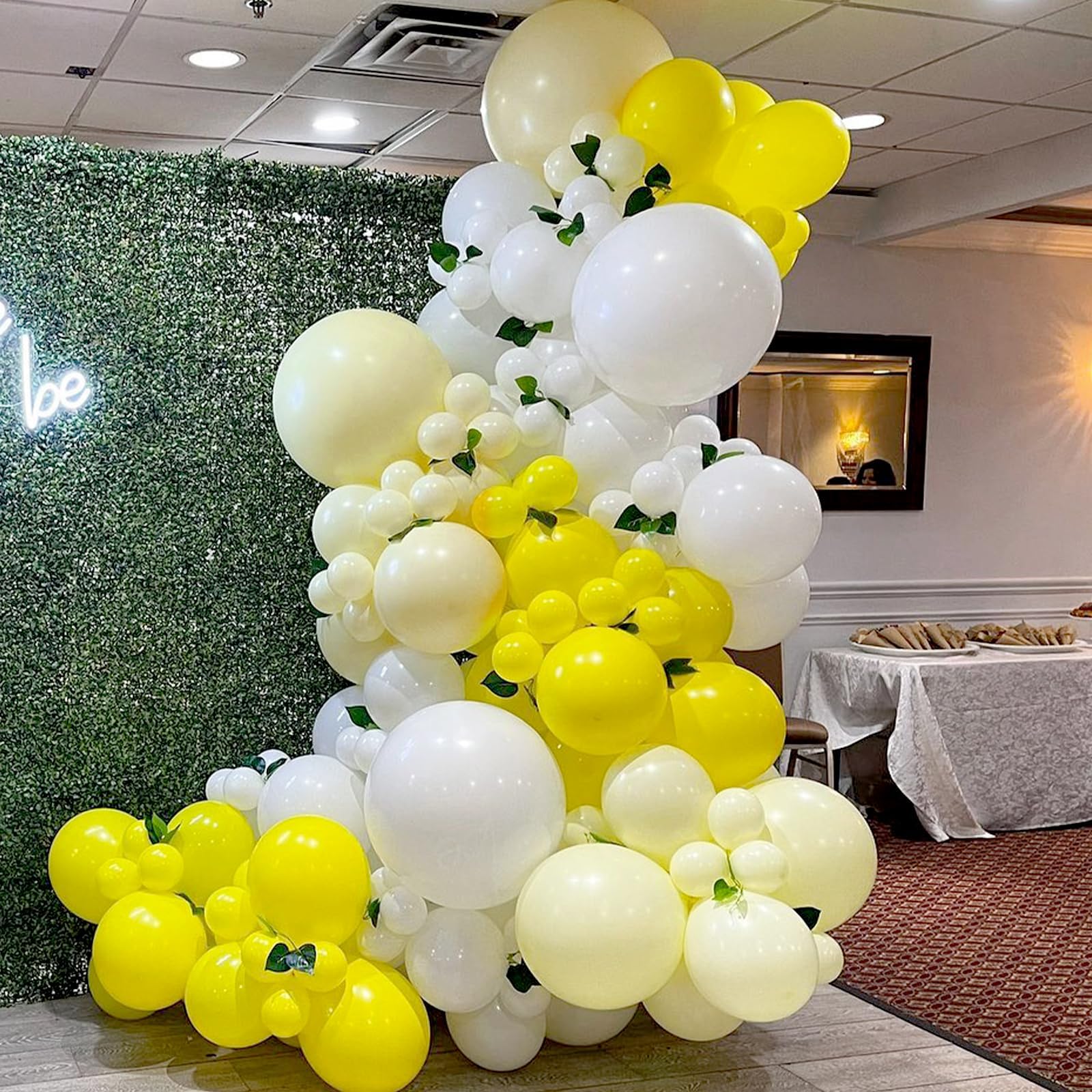 awenztech Pastel Yellow Balloons 12in – 50ct Light Yellow Latex Balloons for Baby Showers, Gender Reveals & Party Decor