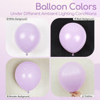Awenztech Light Purple Balloons 12 inch – 50ct Pastel Latex Balloons for Weddings, Baby Showers, Gender Reveal & Birthdays