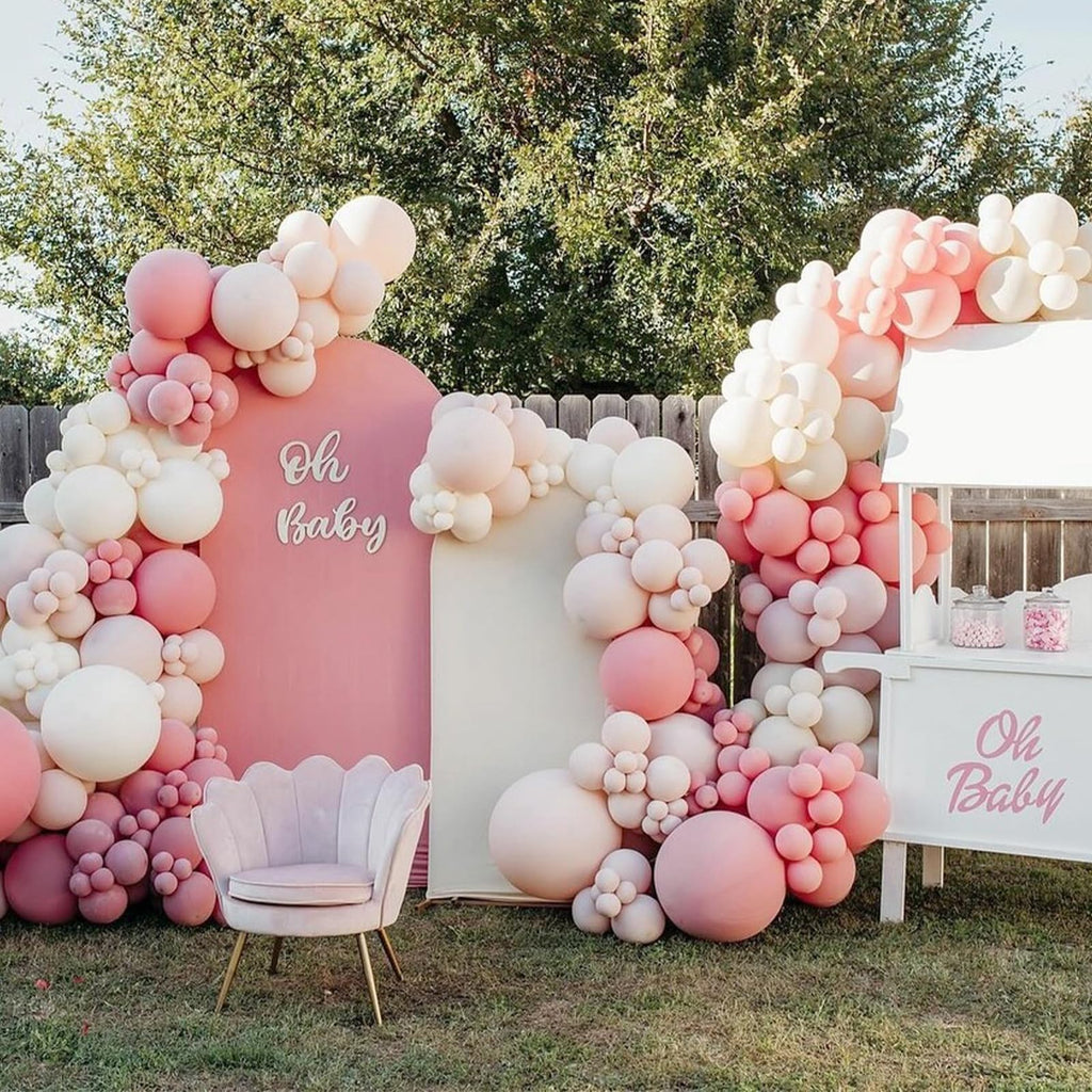 Dusty Pink Balloons 12in – 50ct Dusty Rose Latex Balloons for Boho Weddings | awenztech