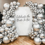 Awenztech Metallic Silver Balloons 12 Inch – 50-Pack Chrome Latex Party Balloons