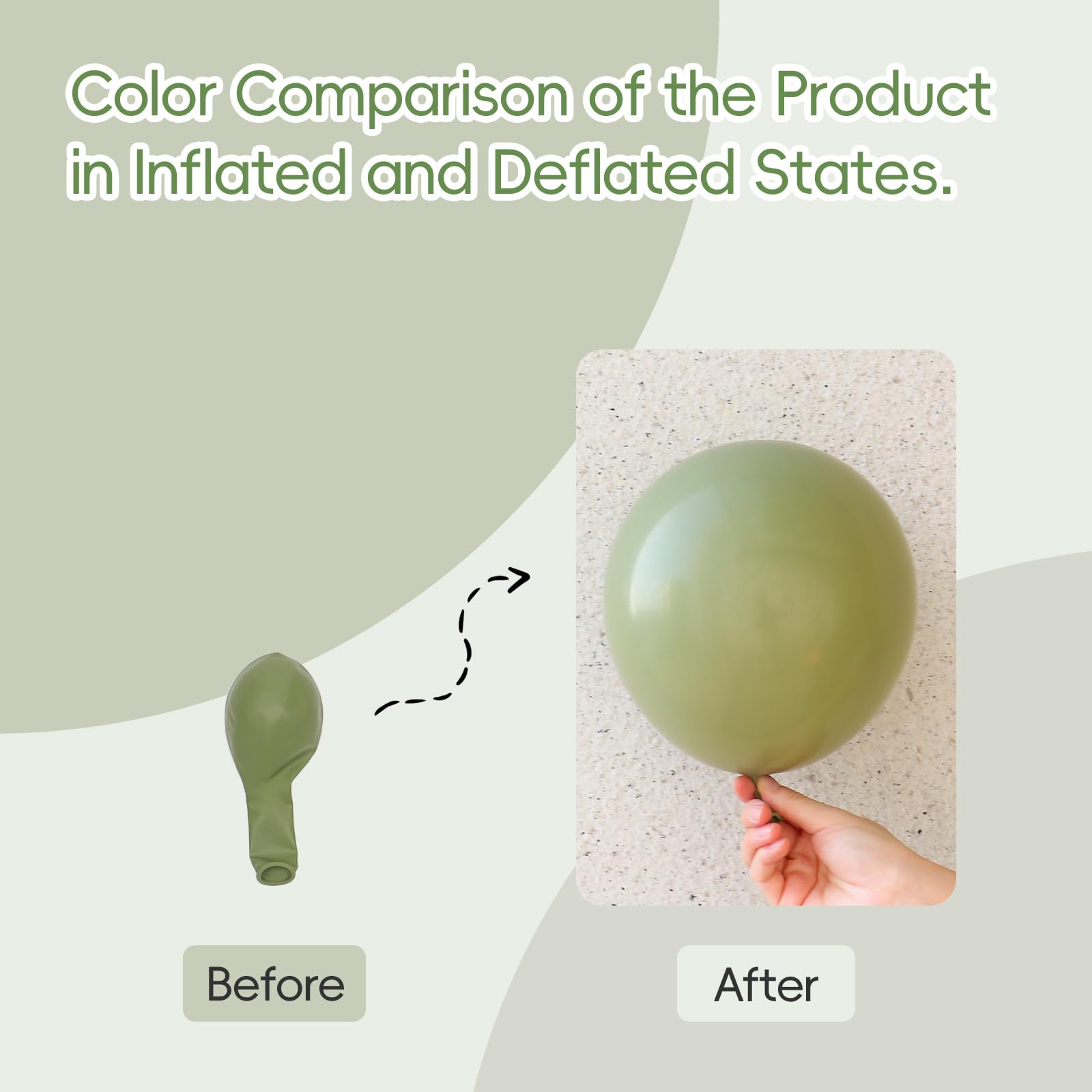 Sage Green Balloons 12in – 50ct Dusty Green Party Balloons for Weddings & Celebrations | awenztech