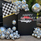Awenztech 120pcs 5in Metallic Silver Latex Balloons – Premium Party Decor